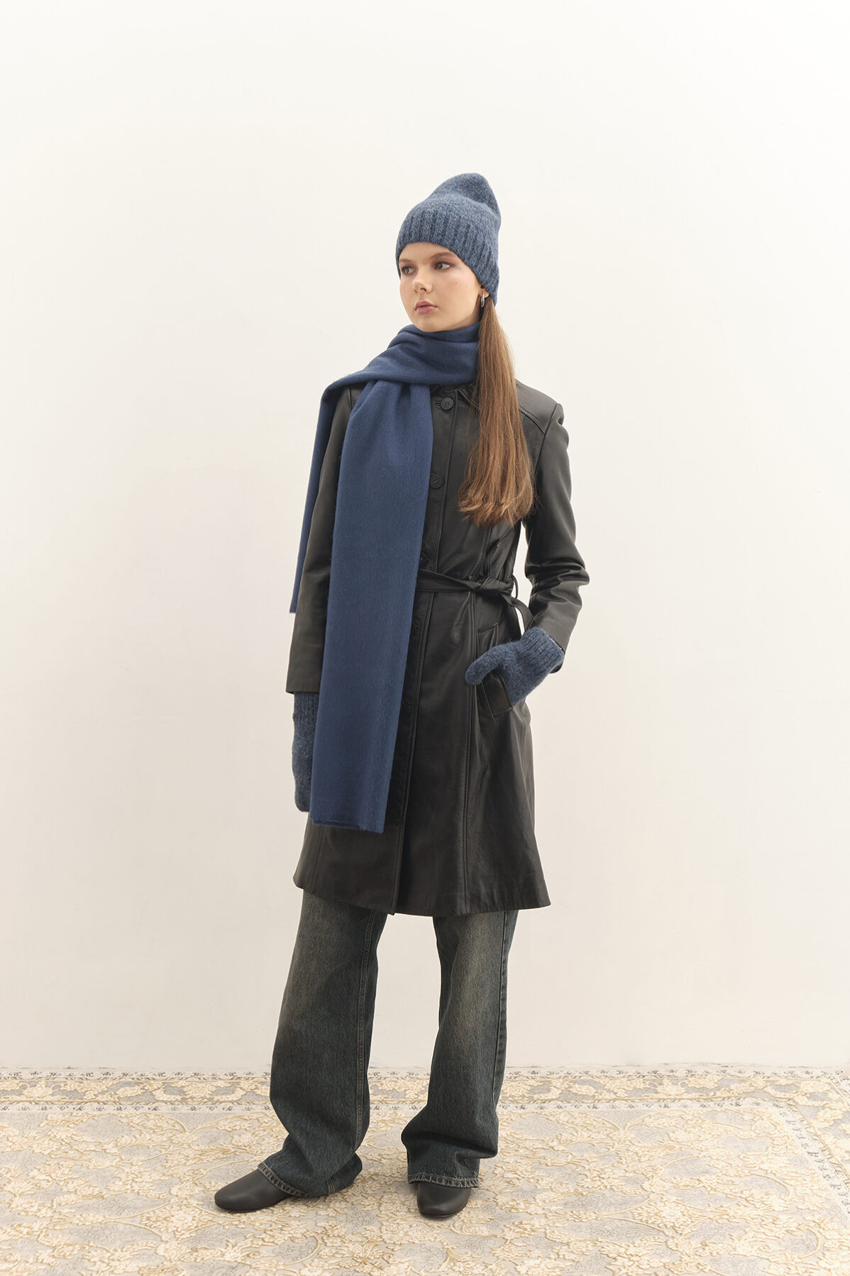 Scarf Acari — Blue Navy