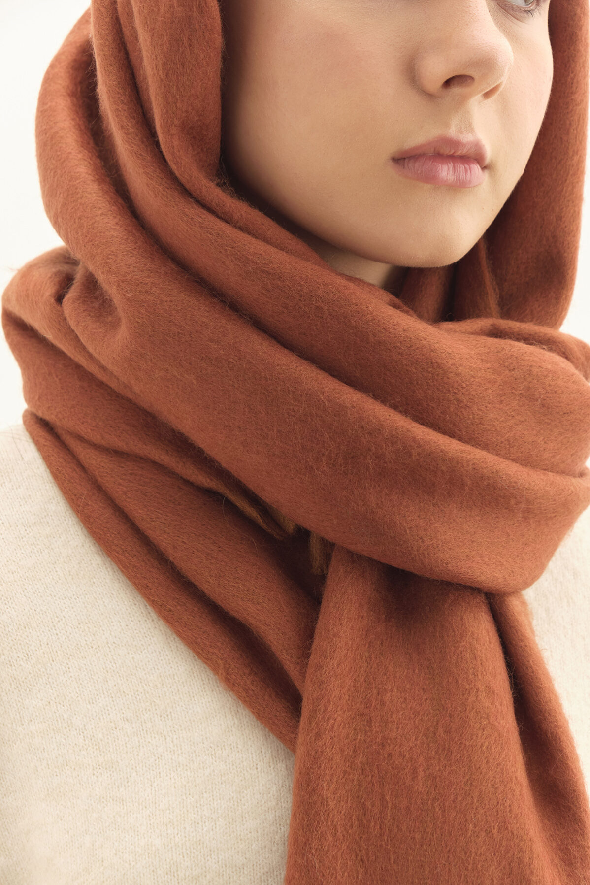 Scarf Acari — Orange Terracotta