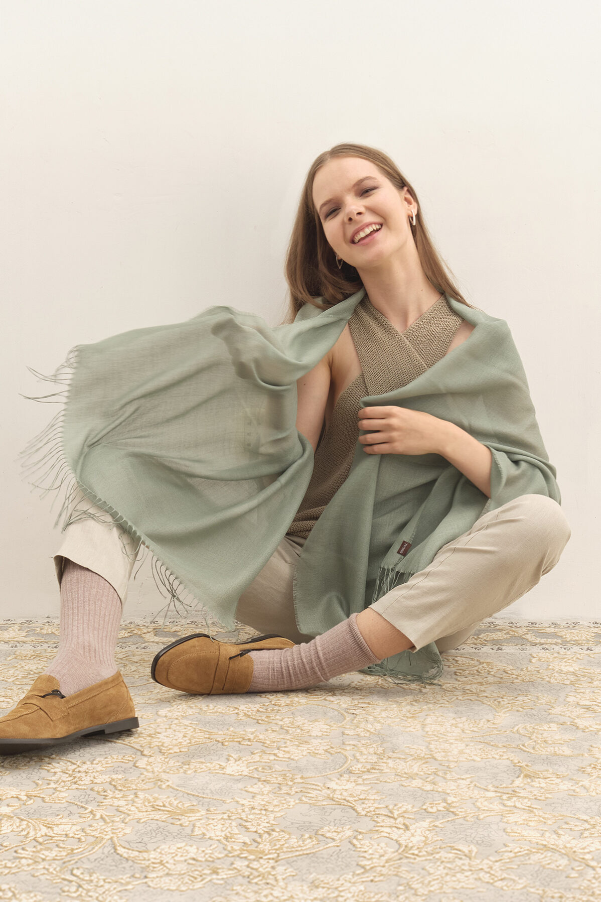 Trujillo Shawl – Green Forest