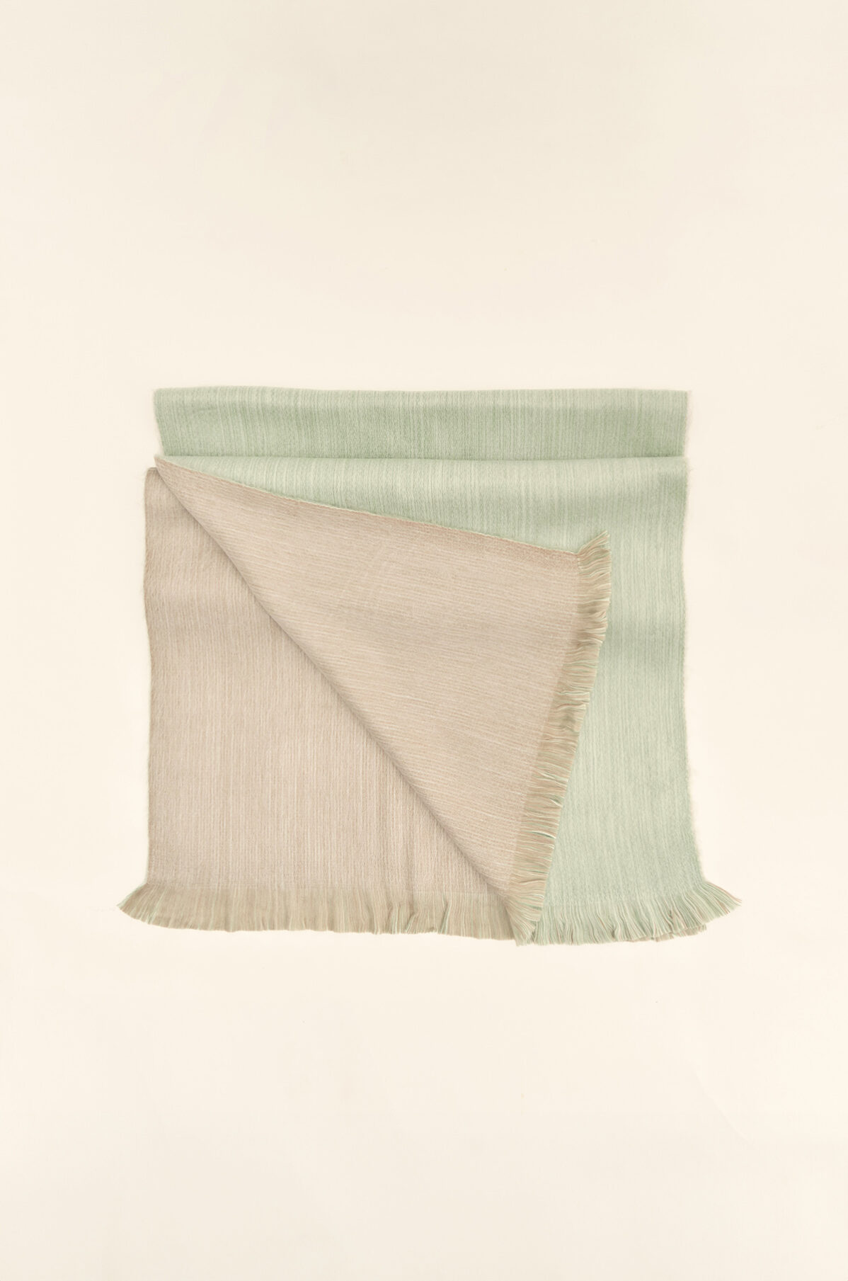 Scarf Acari Double Face — Light Green / Light Grey